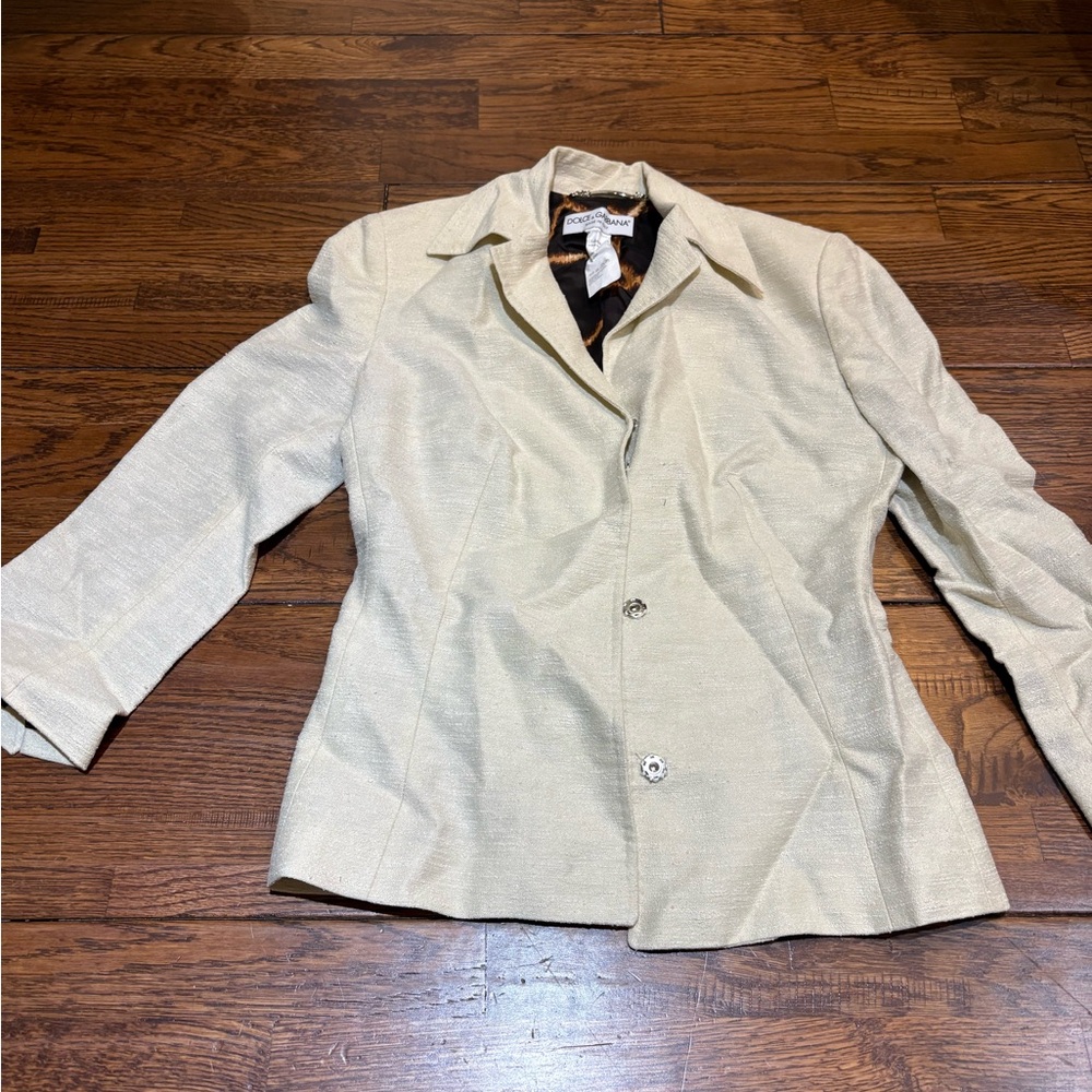 Dolce & Gabbana Cream Blazer